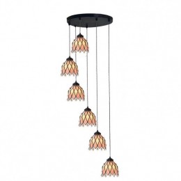 7-Inch Pink Lover 6-Light...