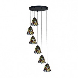 7-Inch Rustic Grape 6-Light...