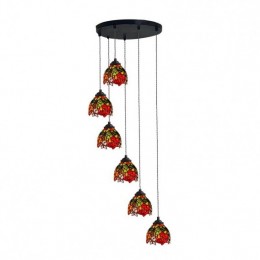 7-Inch Rustic Rose 6-Light...