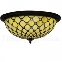 16 Inch Palace Tiffany Flush Mount
