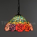 12 Inch European Stained Glass Tiffany Pendant Light