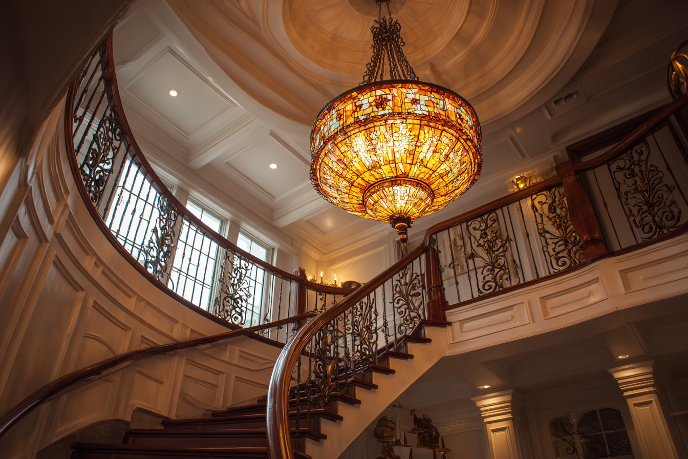 Tiffany Staircase Chandelier Buying Guide: Size, Height & Style