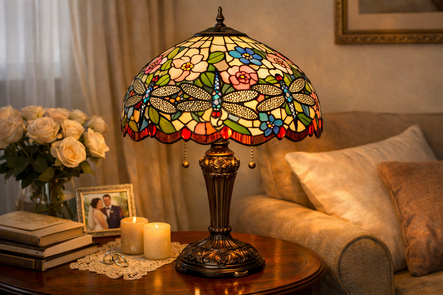 Tiffany Lamps as Wedding Gifts UK | Handcrafted Stained Glass Lighting