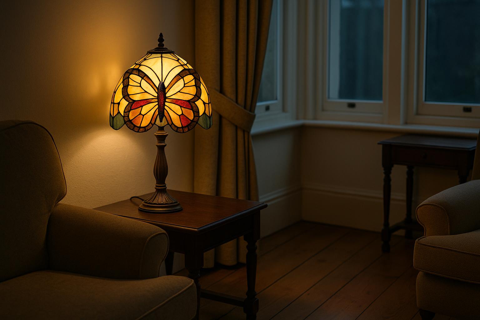 Seeing the Wings Clearly: Warm White Bulbs for Butterfly Tiffany-Style Lights
